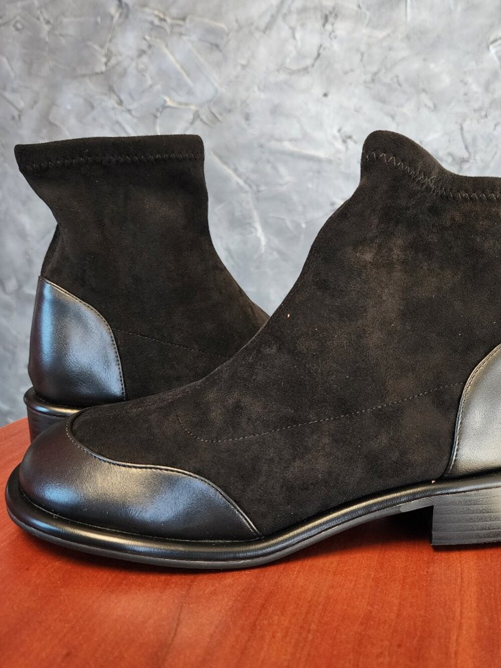 Microfiber Low Heels Modern, Chelsea Boots, Casual, Autumn